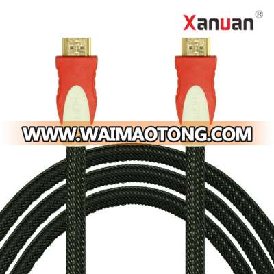 XANUAN 28AWG zinc alloy shell HDMI Cord with nylon braid 1.8M 4K 60Hz HDMI 2.0 Cable with Ethernet Audio Return