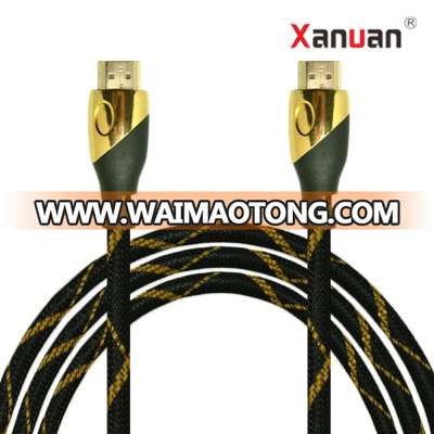 XANUAN metal shell nylon mesh braid 1.8m 4k 30Hz hdmi cable with Audio Ethernet for Waimaotong