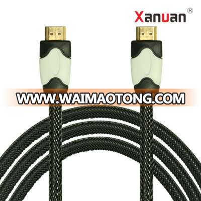 XANUAN 30AWG durable color nylon braided HDMI Cord 1.8M 4K 30Hz HDMI 2.0 Cable with Ethernet Audio Return