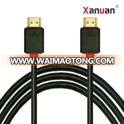 XANUAN 30AWG durable PVC HDMI Cord 1.8M 4K 30Hz HDMI 2.0 Cable with Ethernet Audio Return