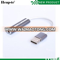 USB Sound Card External Converter, USB Audio Adapter with 3.5mm Aux Stereo HIFI Magic voice7.1 CH