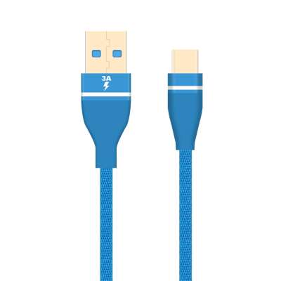 Hot sell nylon braided USB A to USB C 3A fast charging usb 2.0 type c charger data sync cable