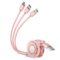 Good quality usb cable fast charge type c charger data retractable with cheap price